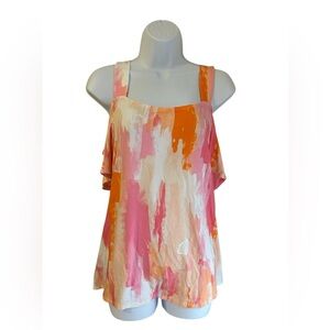 JM Collection Petite Draped Cold-Shoulder Top